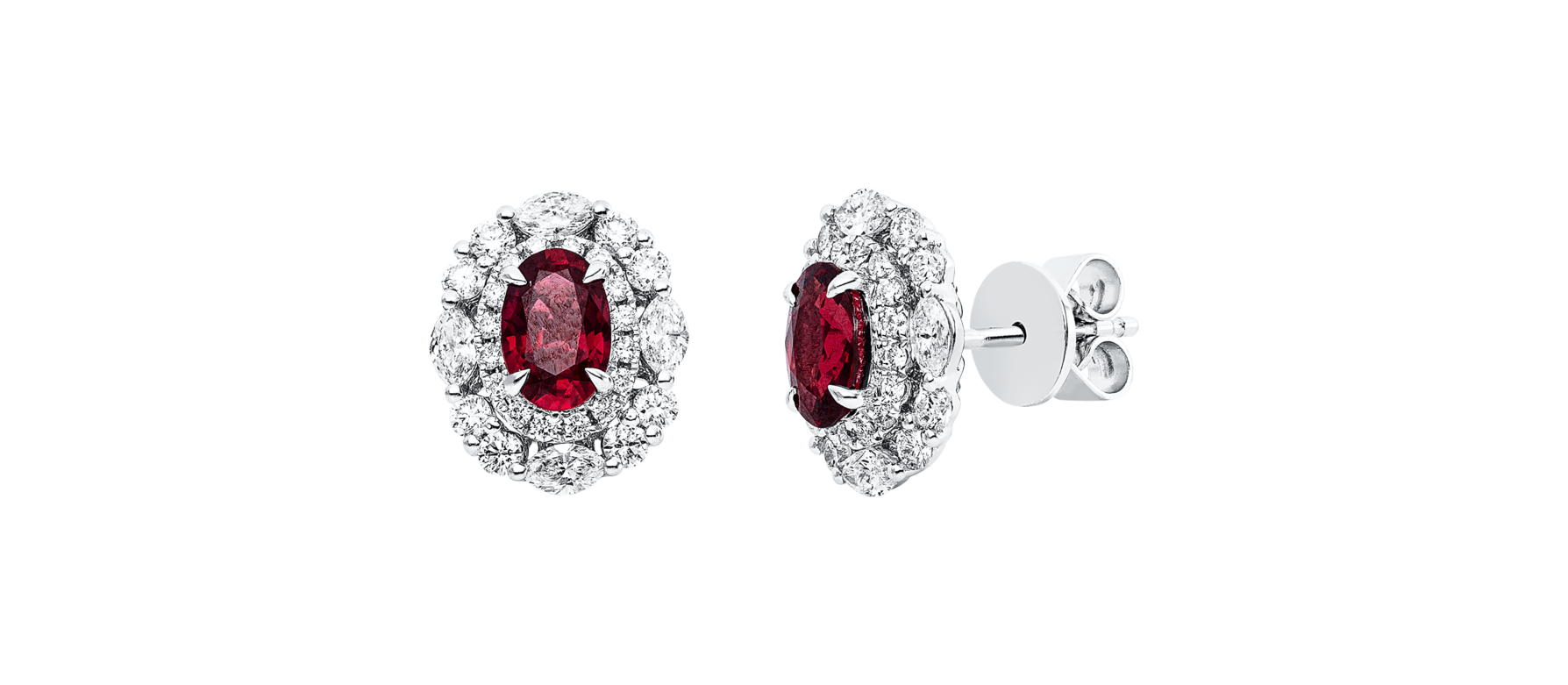Brogle Selection ruby stud earrings