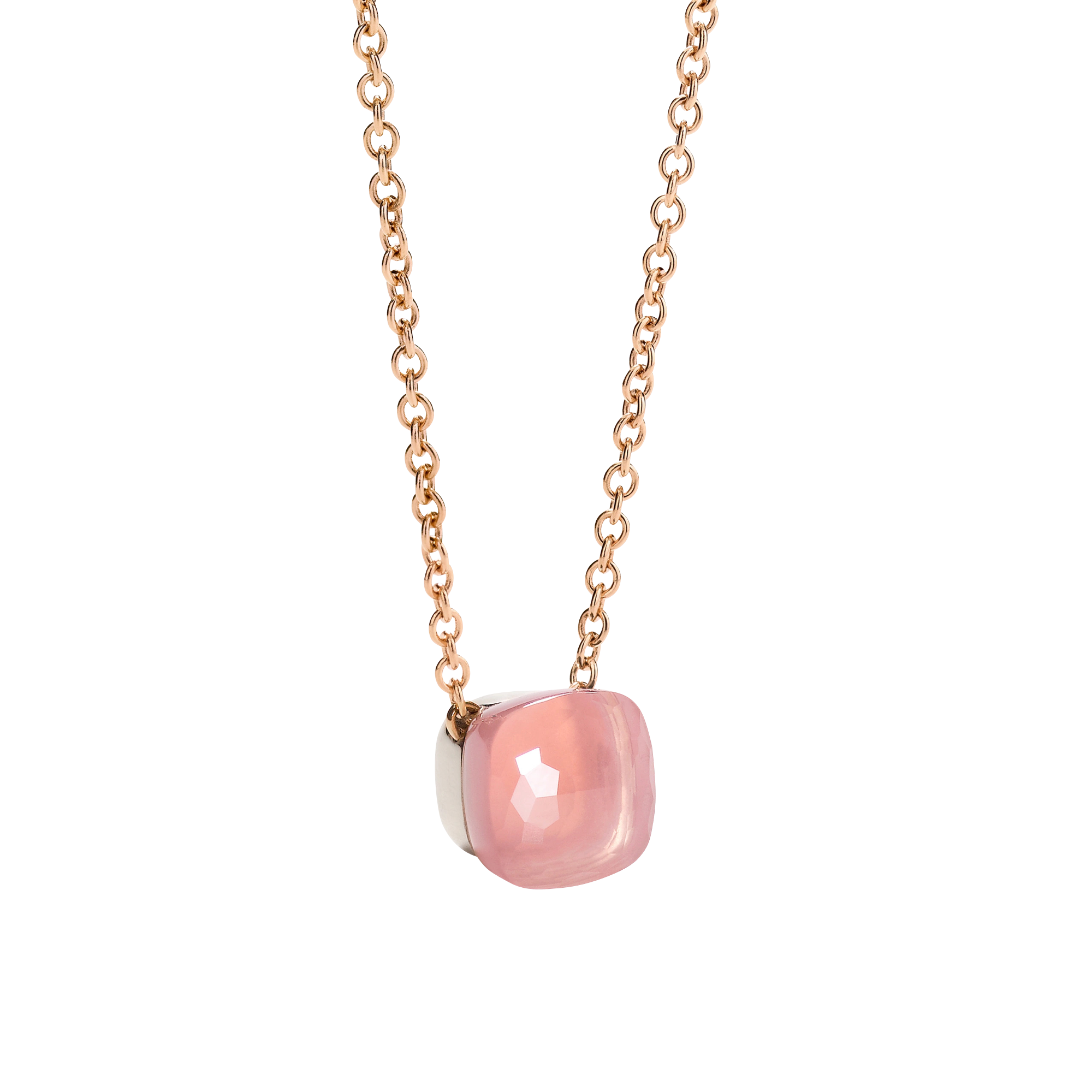 Pomellato Nudo Rose Quartz Necklace with Pendant Pomellato Nudo Rose Quartz Necklace with Pendant