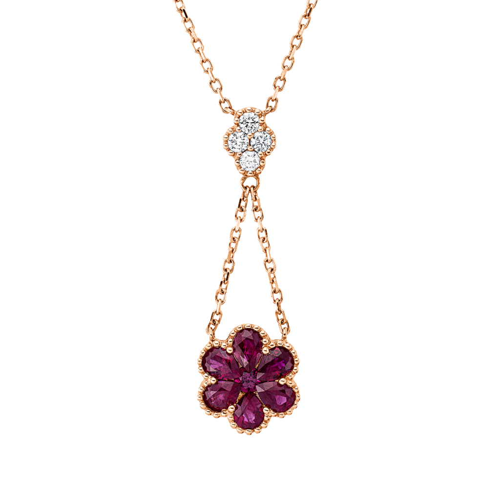 Brogle Classic necklace with ruby pendant