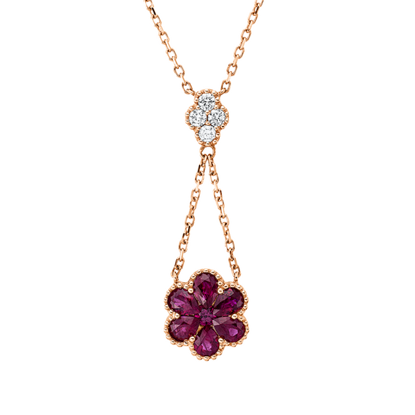 Brogle Classic necklace with ruby pendant