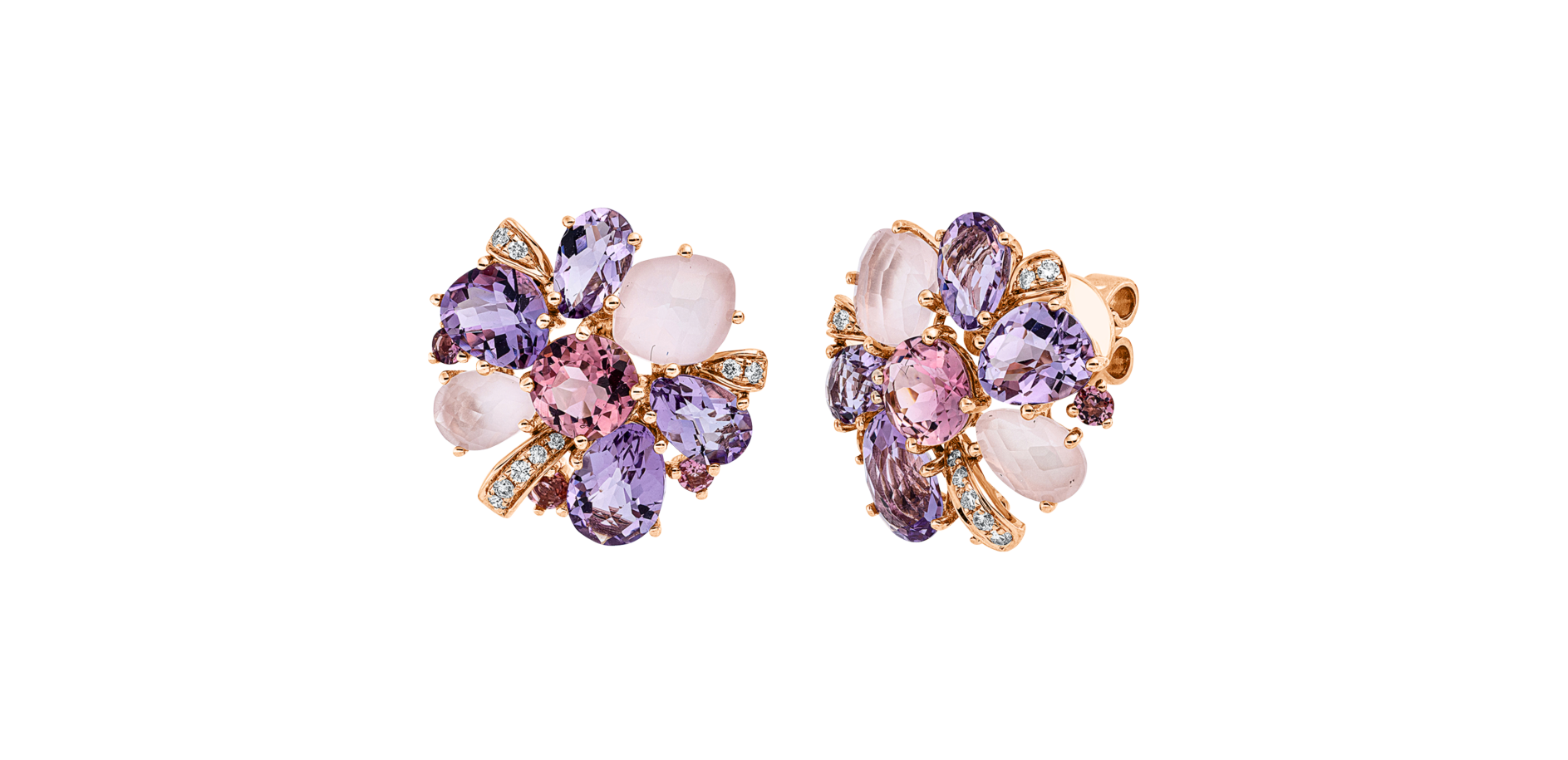 Brogle Classic colored stud earrings