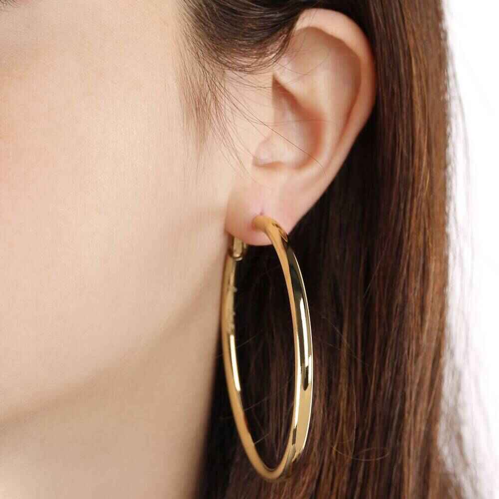 Bronzallure Golden hoop earrings