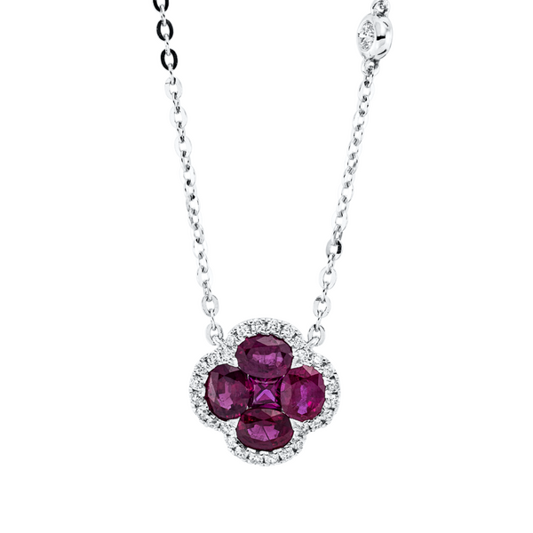 Brogle Classic necklace with ruby pendant