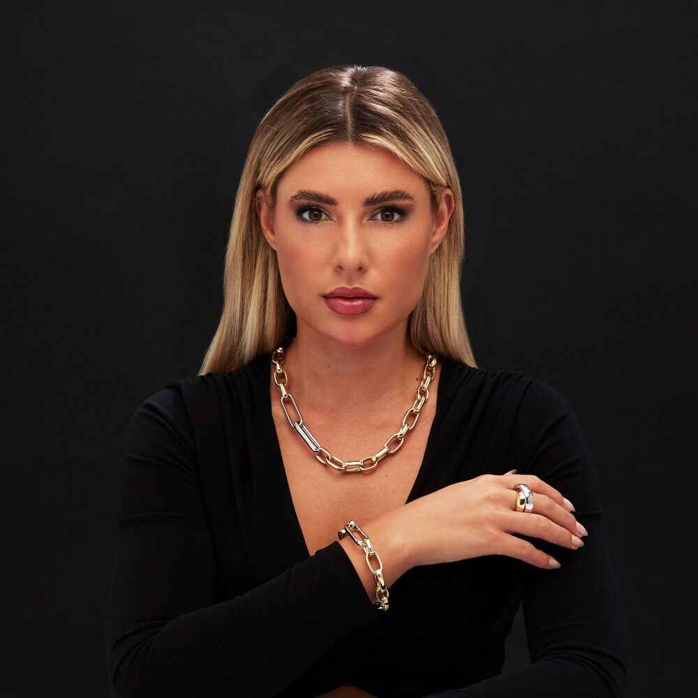 Brogle Classic bicolour fancy bracelet 13mm