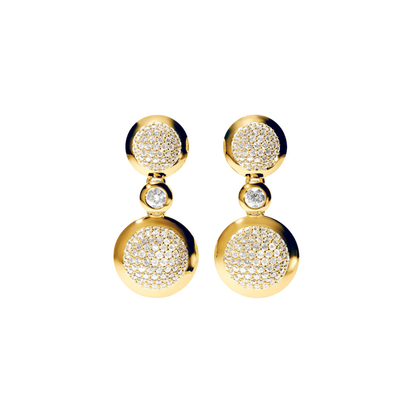 Tamara Comolli BOUTON 2 Cabochons Diamond Pavé / Classic