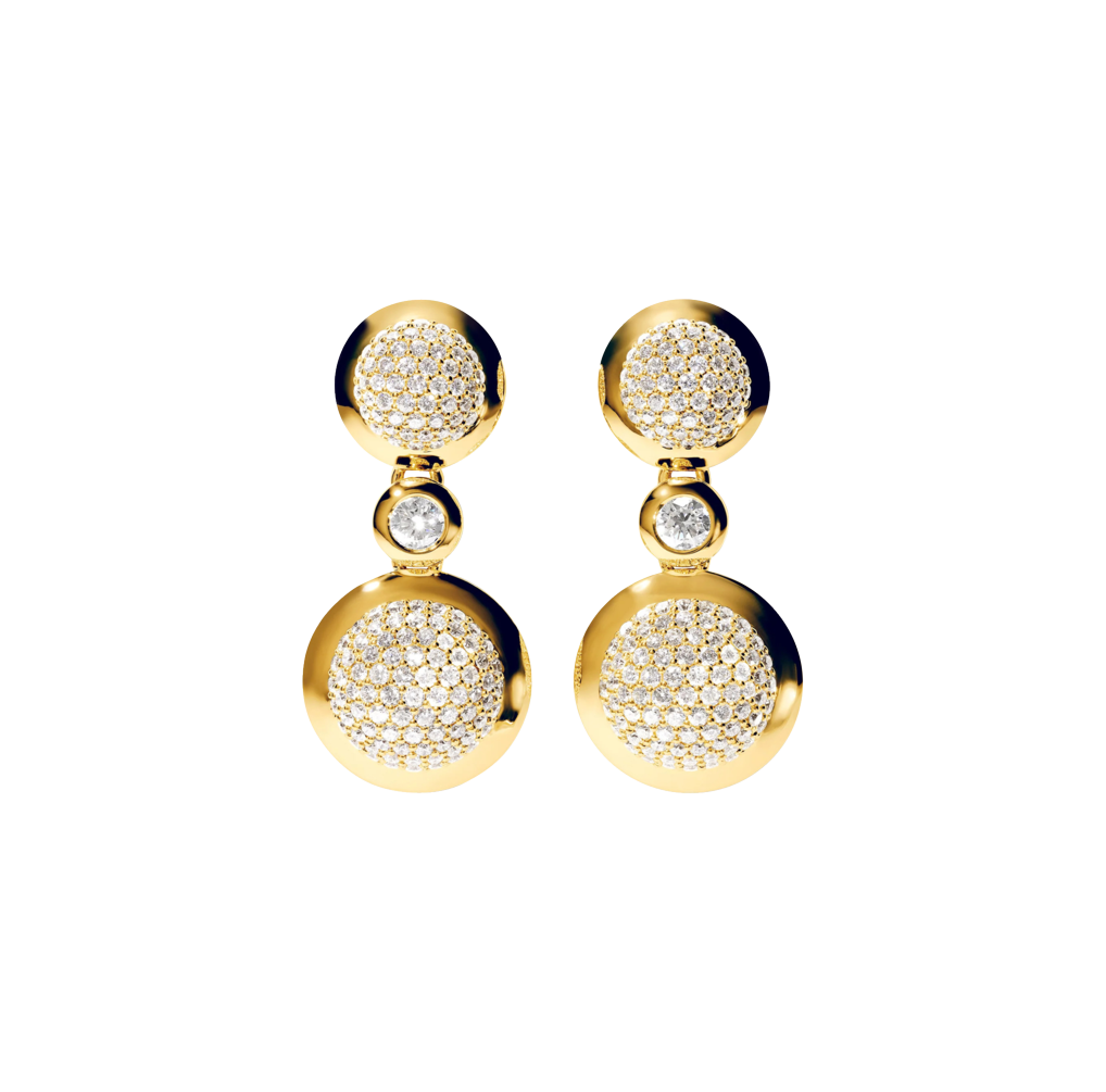 Tamara Comolli BOUTON 2 Cabochons Diamond Pavé / Classic Tamara Comolli BOUTON 2 Cabochons Diamond Pavé / Classic
