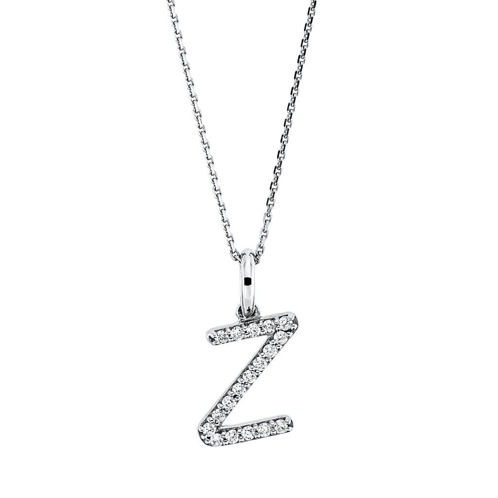Brogle Classic necklace with diamond letter Z