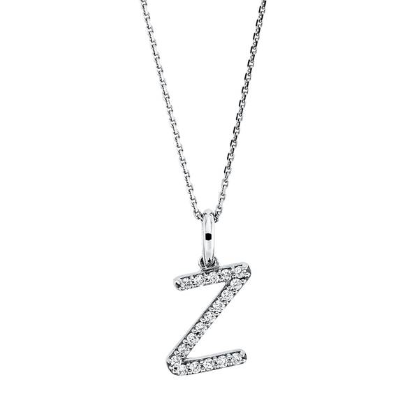 Brogle Classic necklace with diamond letter Z