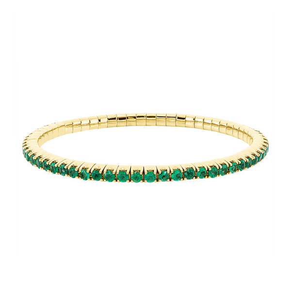 Brogle Selection emerald bracelet flexible