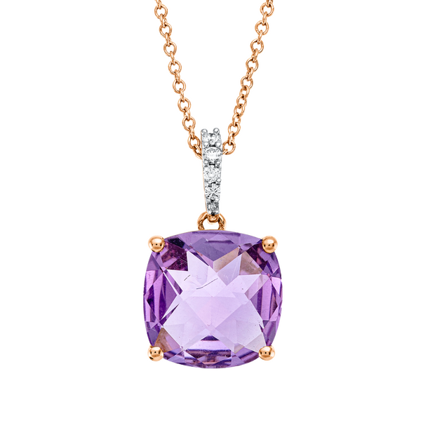Brogle Classic necklace with amethyst pendant