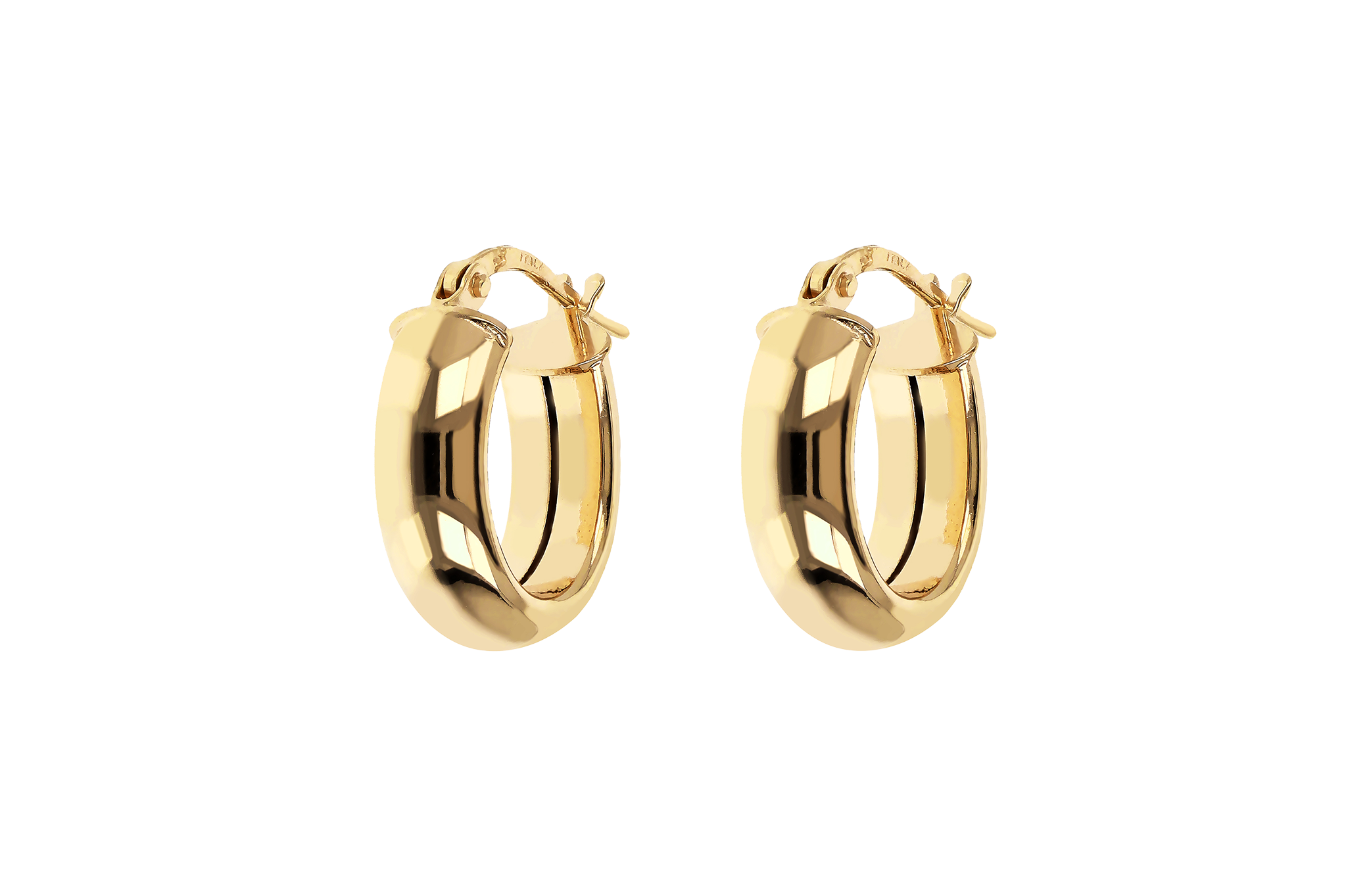 Bronzallure Golden hoop earrings Bronzallure Golden hoop earrings