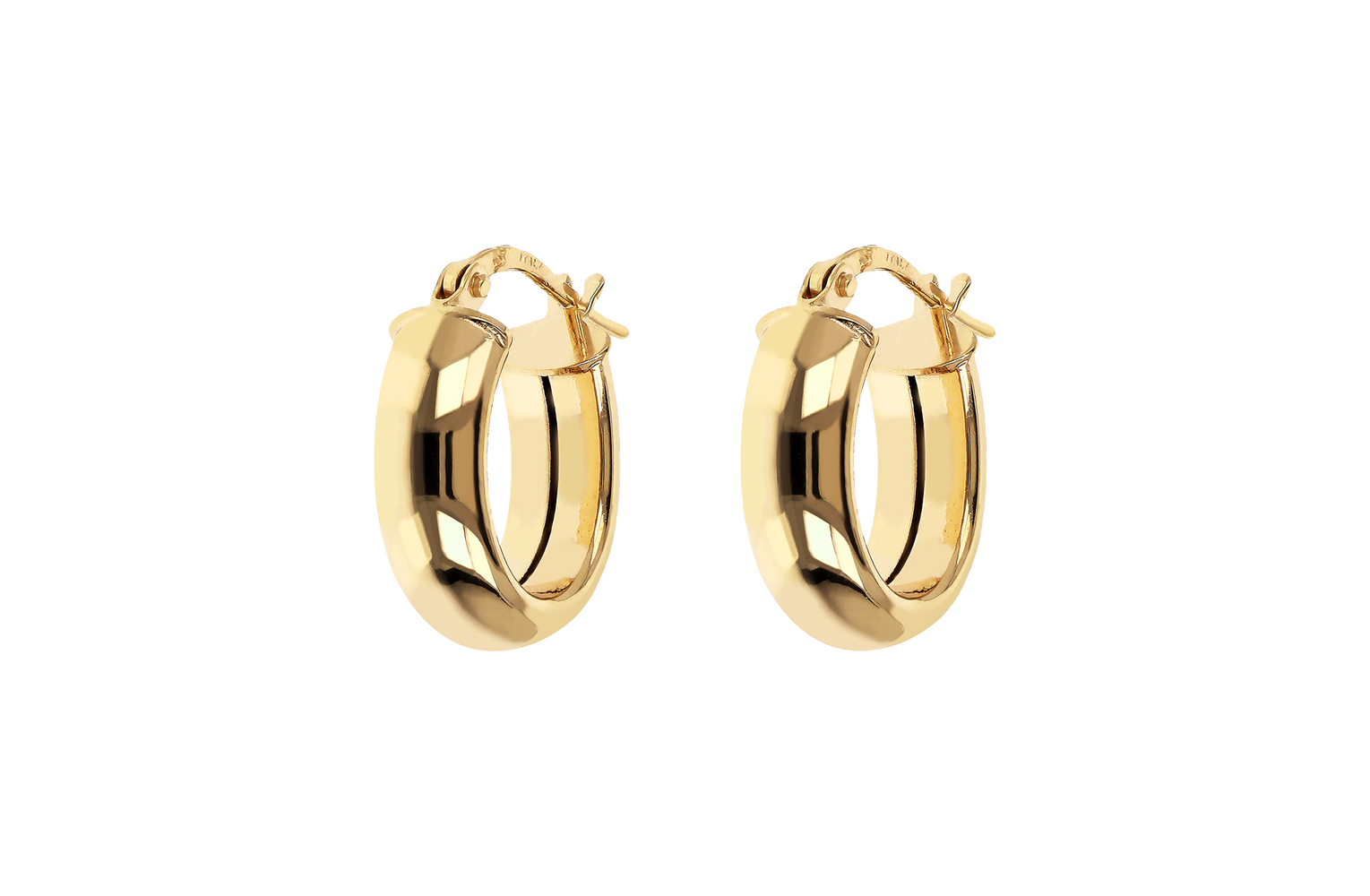 Bronzallure Golden hoop earrings Bronzallure Golden hoop earrings