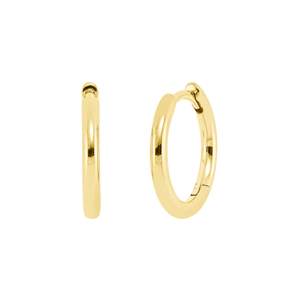 Brogle Classic gold hoop earrings Brogle Classic gold hoop earrings