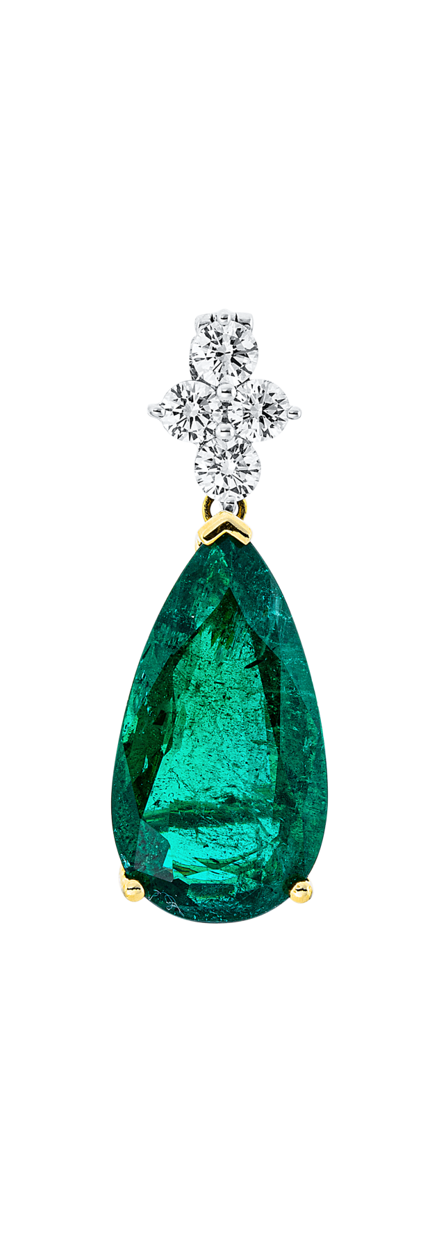 Brogle Selection bicolour emerald pendant Brogle Selection bicolour emerald pendant