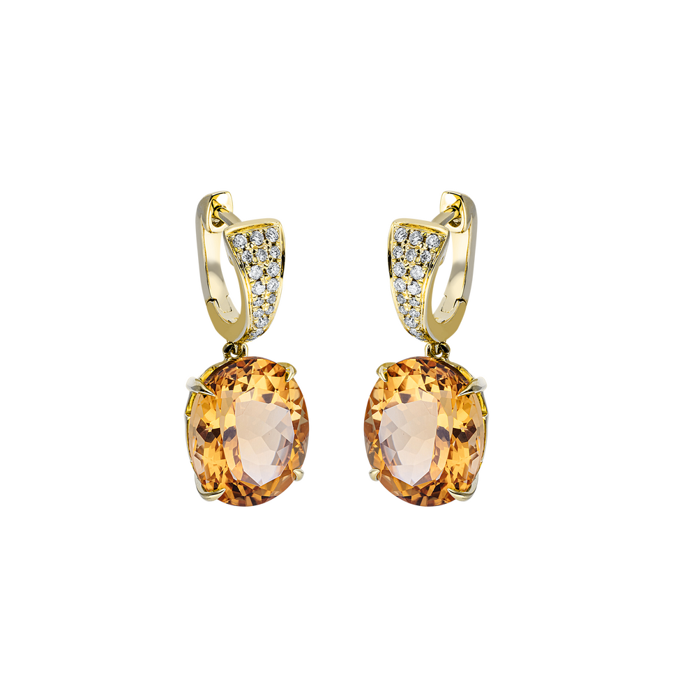 Brogle Classic citrine earrings