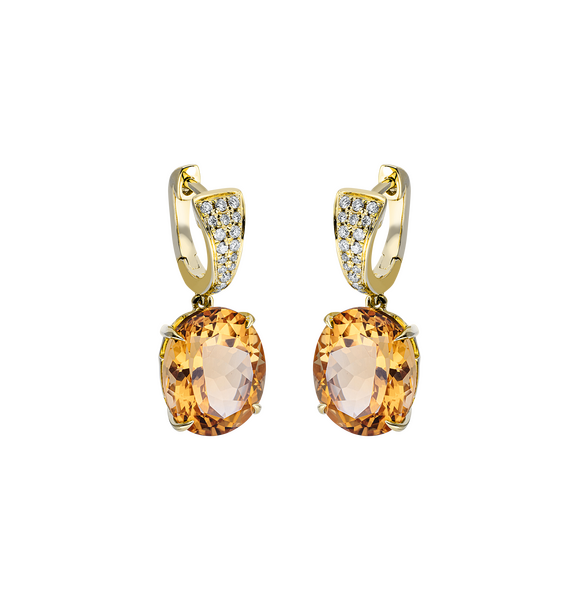 Brogle Classic citrine earrings