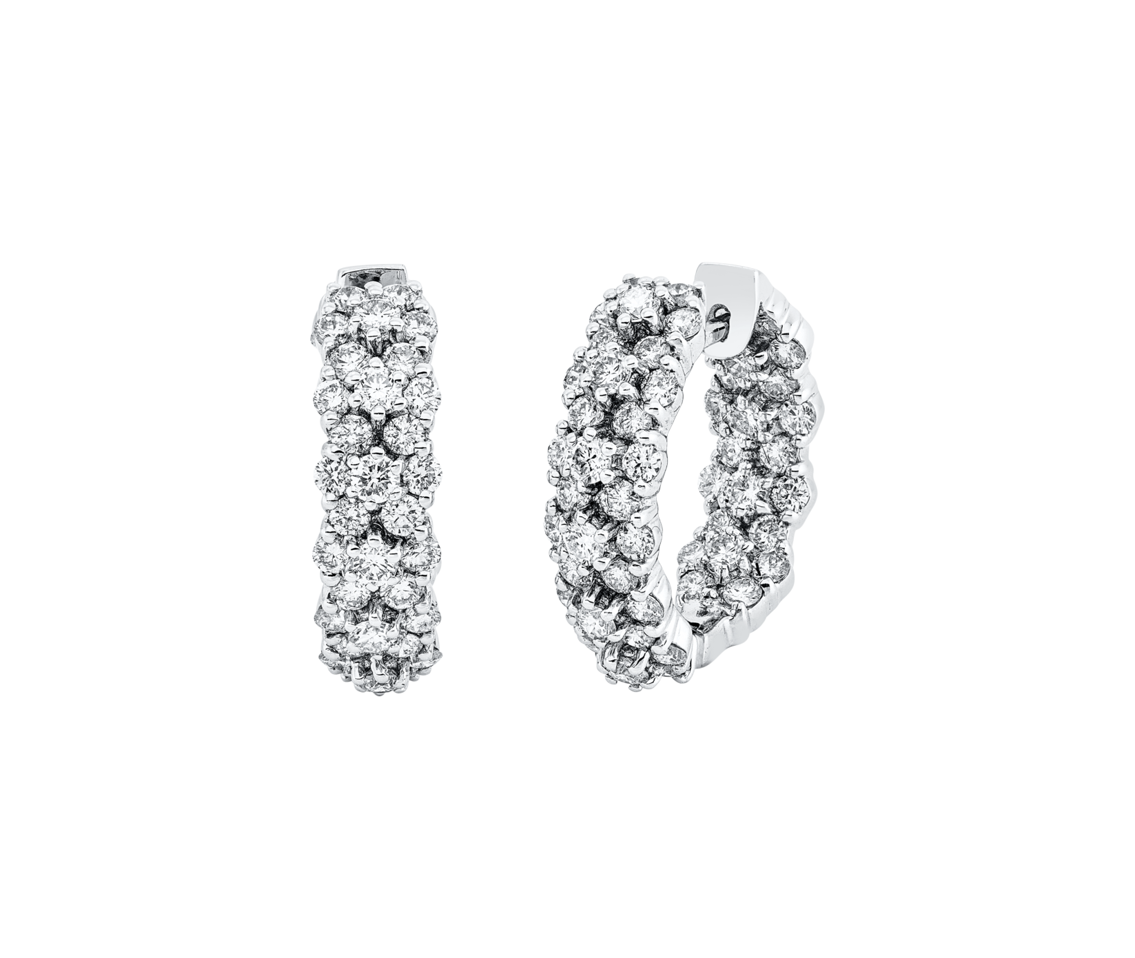 Brogle Selection diamond hoop earrings