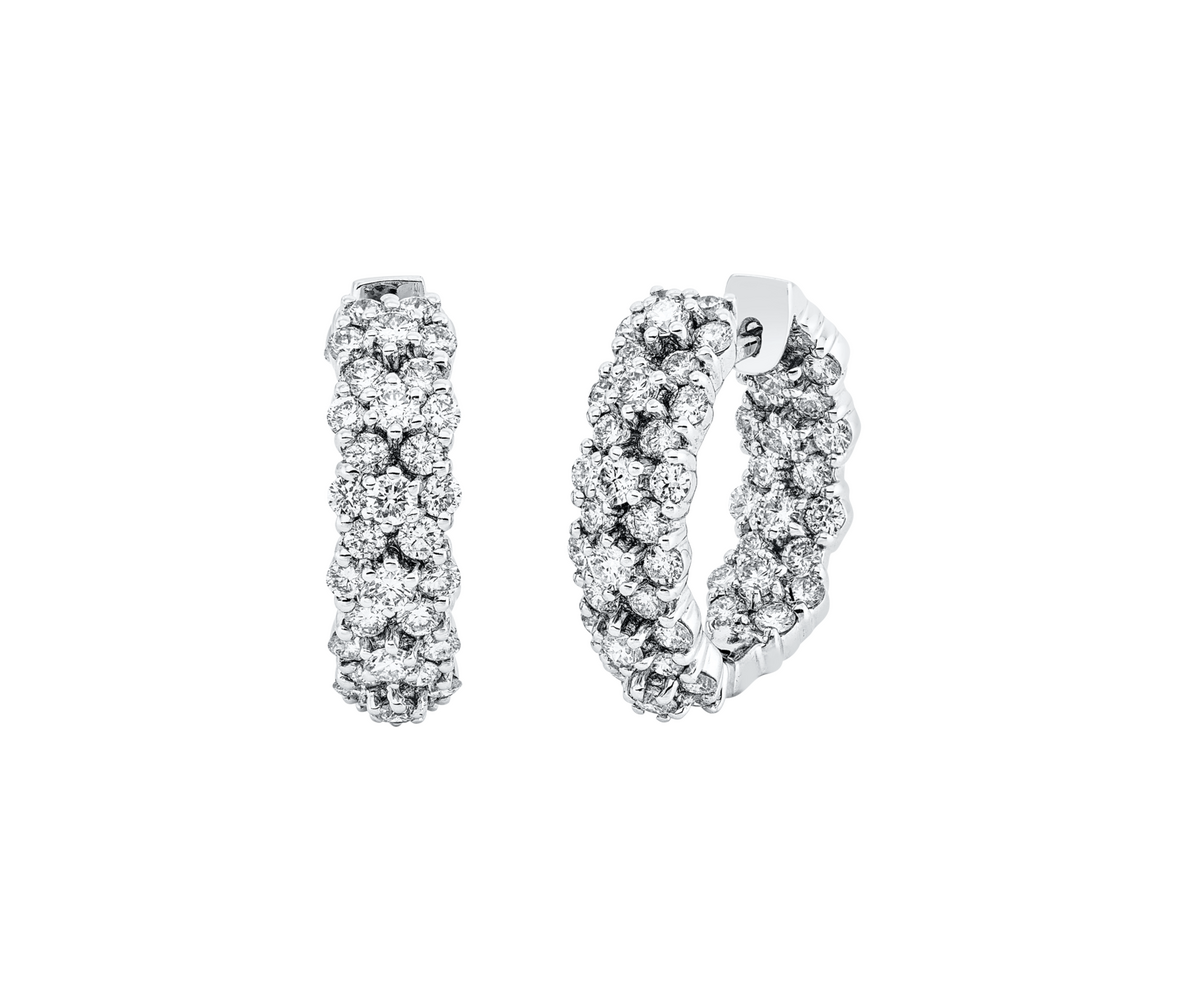 Brogle Selection diamond hoop earrings