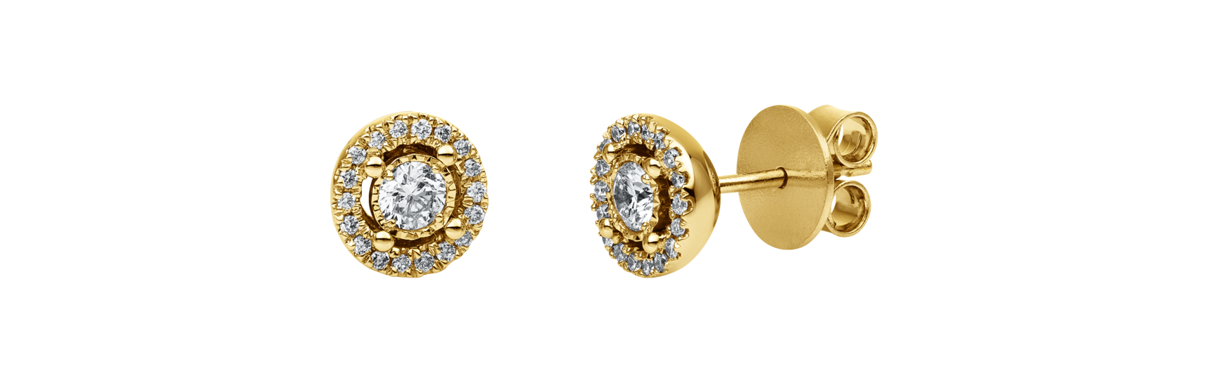 Brogle Selection Illusion Stud Earrings Brogle Selection Illusion Stud Earrings