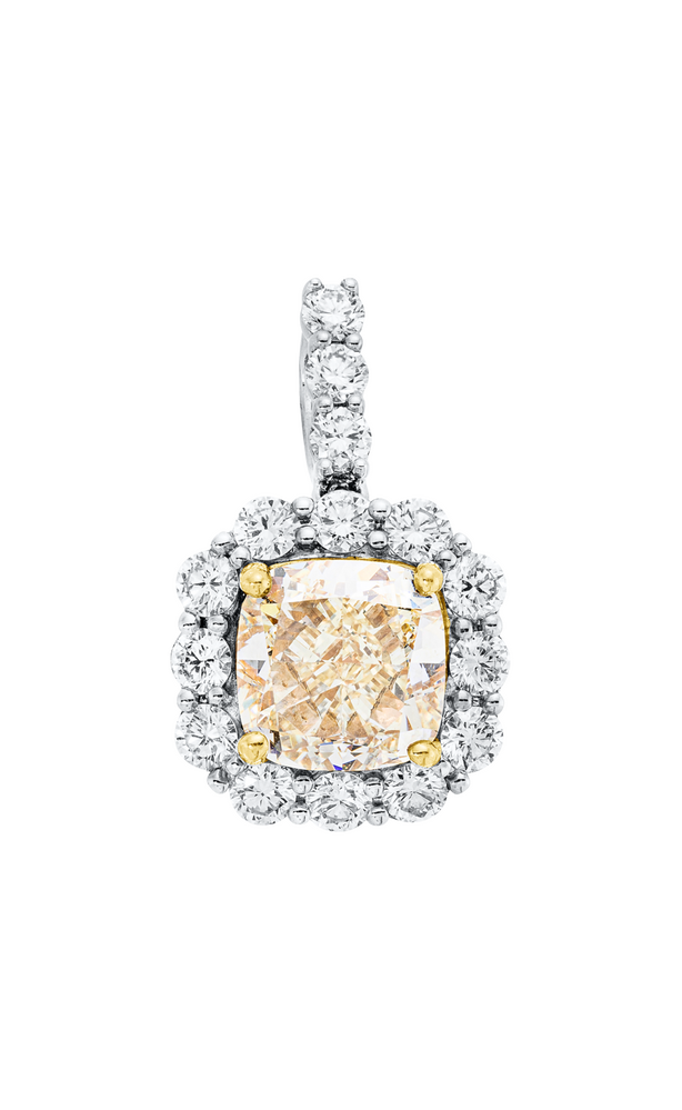 Brogle Selection bicolor diamond pendant Brogle Selection bicolor diamond pendant