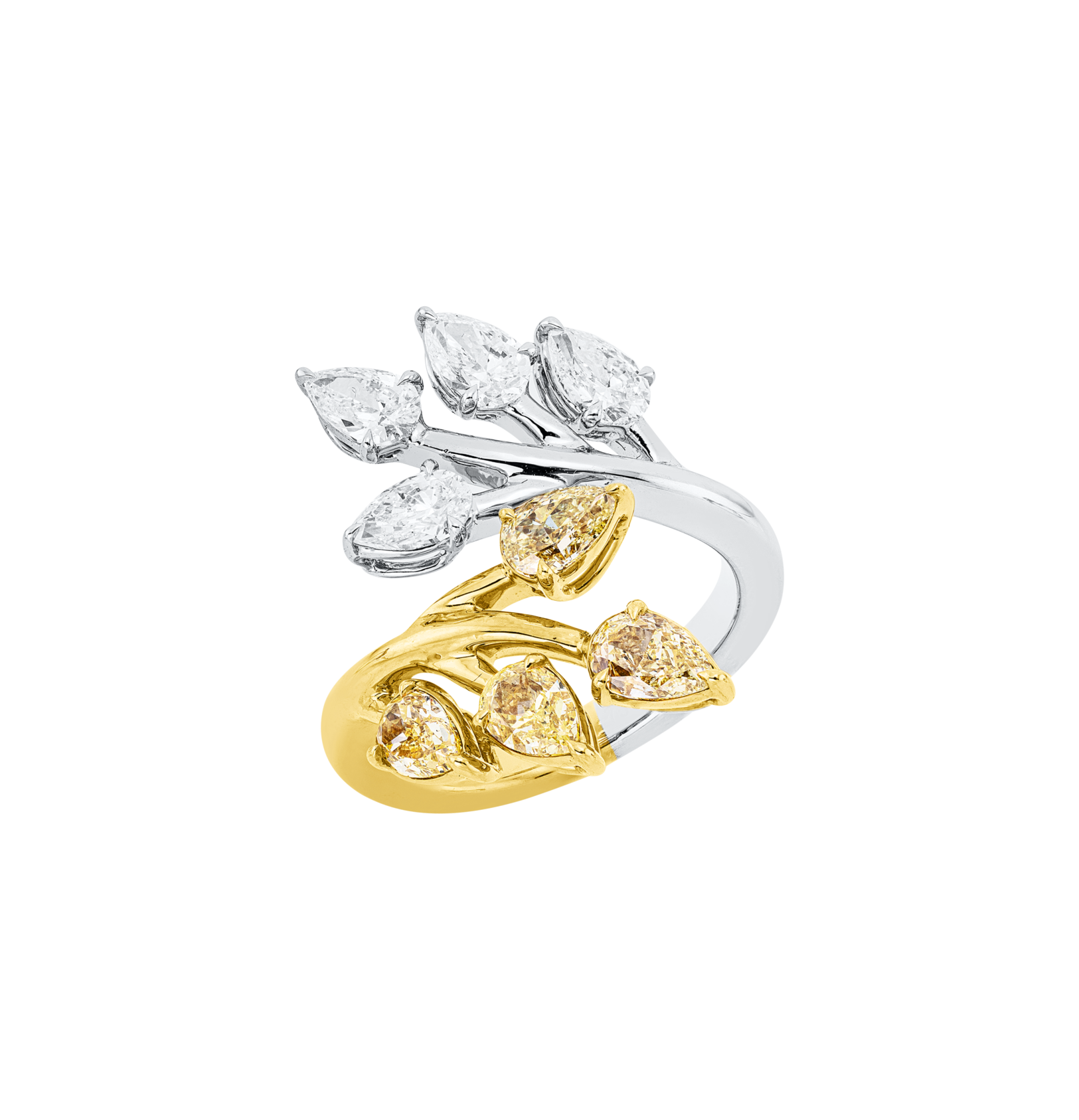 Brogle Selection Bicolor diamond ring