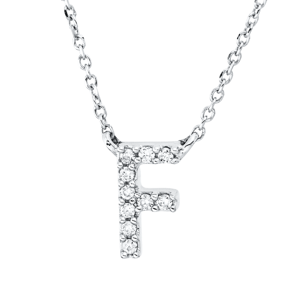 Brogle Classic necklace with diamond letter F Brogle Classic necklace with diamond letter F