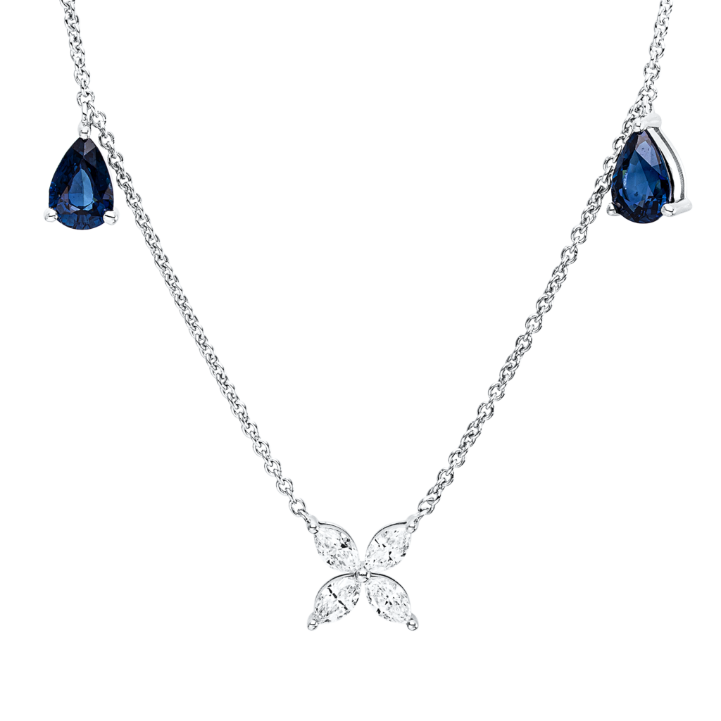 Brogle Classic Kette mit Saphiranhänger Brogle Classic Kette mit Saphiranhänger