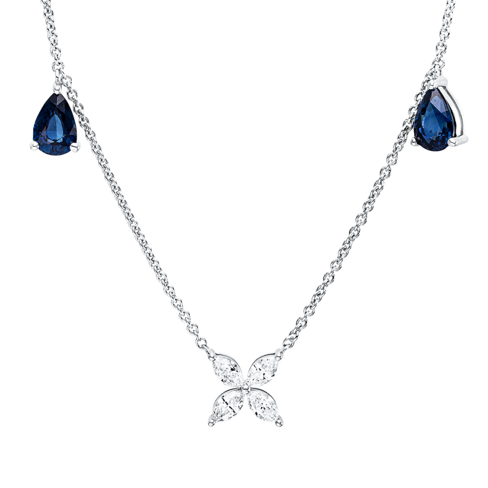 Brogle Classic Kette mit Saphiranhänger Brogle Classic Kette mit Saphiranhänger