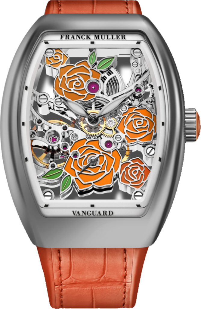Franck Muller Vanguard Rose Skeleton 42.3 x 32mm Franck Muller Vanguard Rose Skeleton 42.3 x 32mm