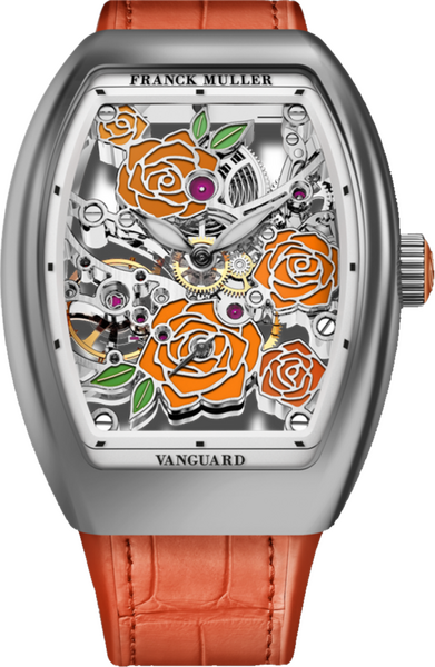 Franck Muller Vanguard Rose Skeleton 42.3 x 32mm Franck Muller Vanguard Rose Skeleton 42.3 x 32mm
