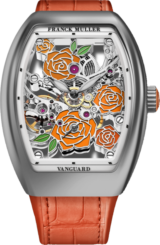 Franck Muller Vanguard Rose Skeleton 42.3 x 32mm Franck Muller Vanguard Rose Skeleton 42.3 x 32mm