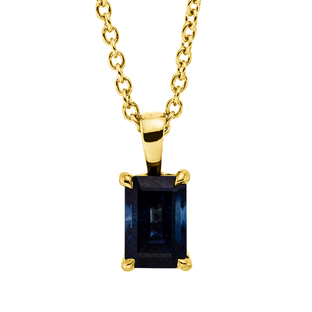 Brogle Classic necklace with sapphire pendant Brogle Classic necklace with sapphire pendant