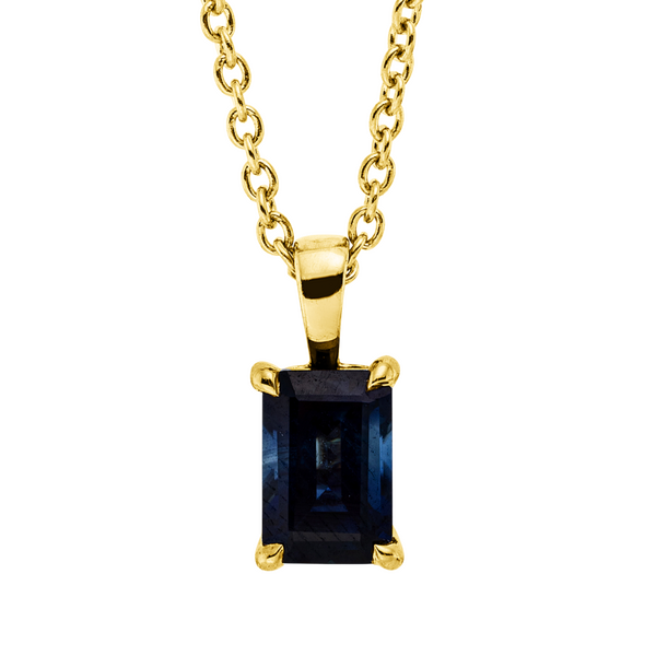 Brogle Classic necklace with sapphire pendant Brogle Classic necklace with sapphire pendant