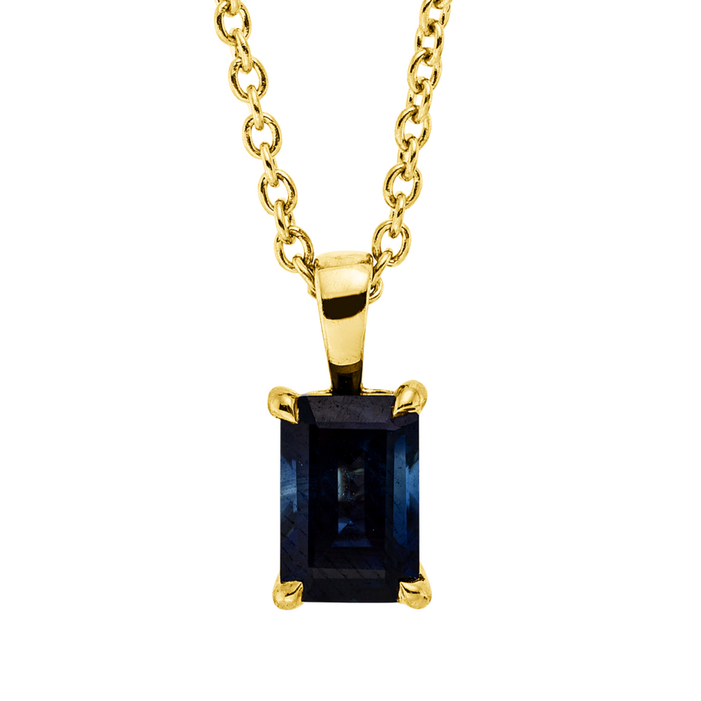 Brogle Classic necklace with sapphire pendant Brogle Classic necklace with sapphire pendant