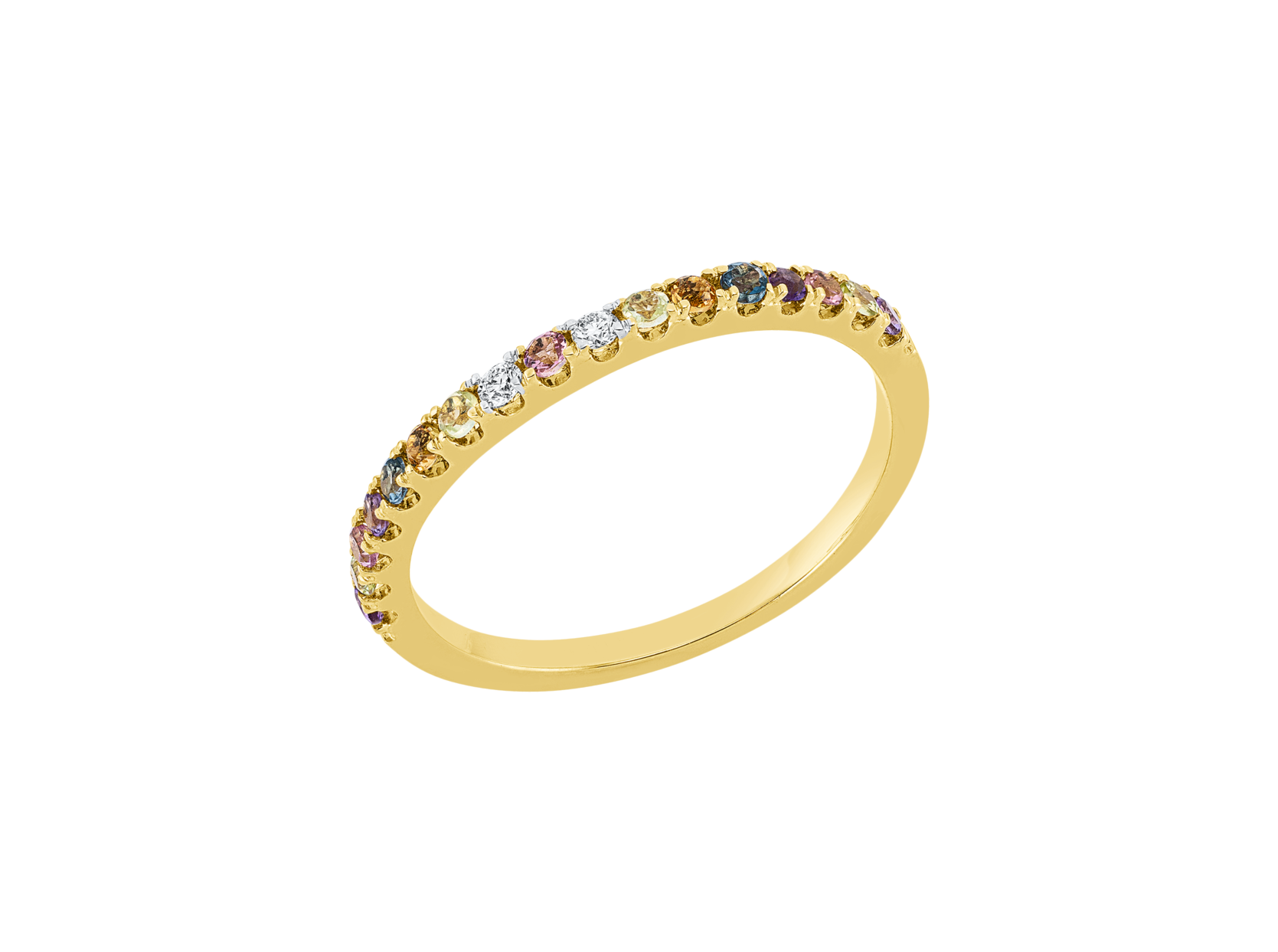 Brogle Classic Sapphire Ring Rainbow