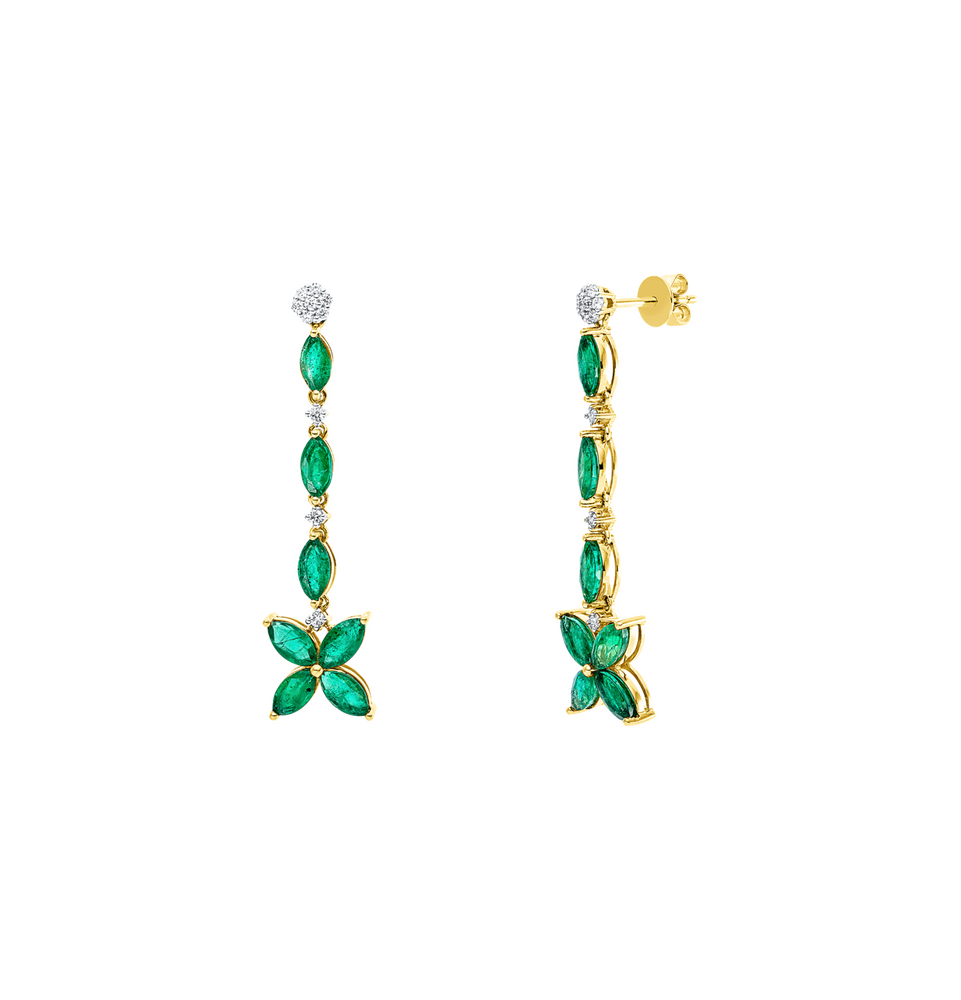 Brogle Classic emerald earrings