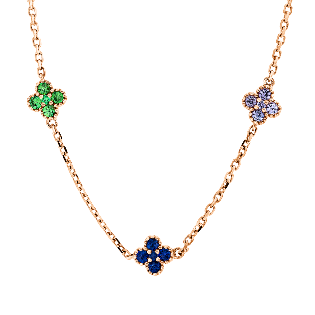 Brogle Classic Sapphire Necklace Rainbow Brogle Classic Sapphire Necklace Rainbow