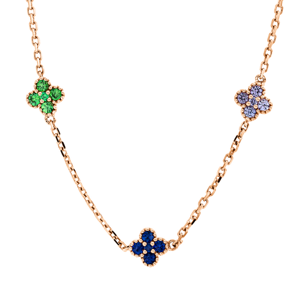 Brogle Classic Sapphire Necklace Rainbow Brogle Classic Sapphire Necklace Rainbow
