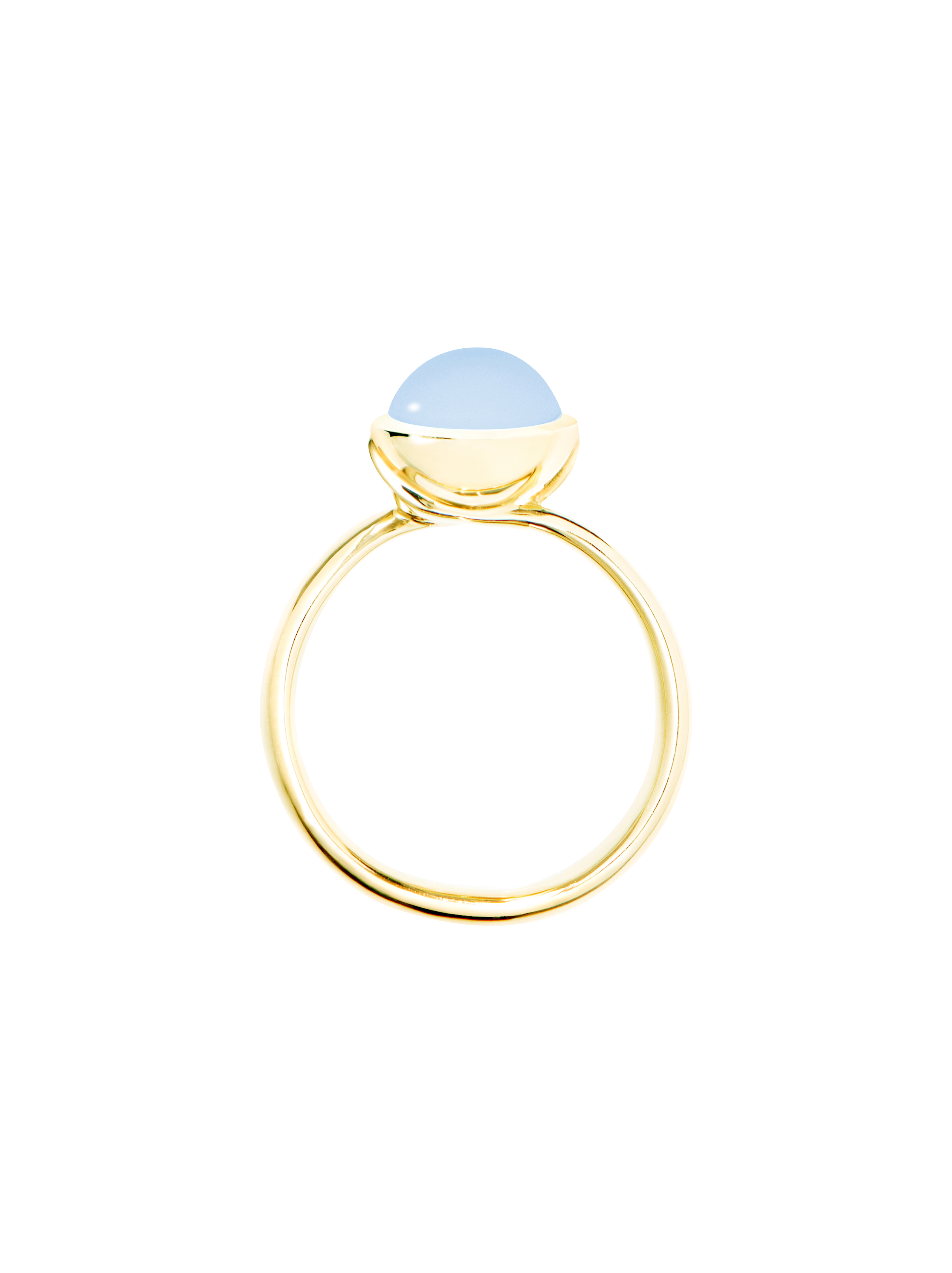 Tamara Comolli Bouton blauer Chalcedon S Ring Tamara Comolli Bouton blauer Chalcedon S Ring