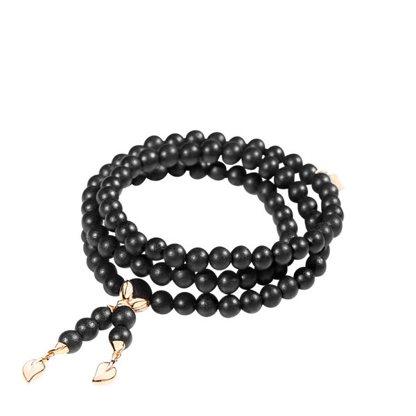 Tamara Comolli India Ebony Plain Ebenholz-Armband und Halskette