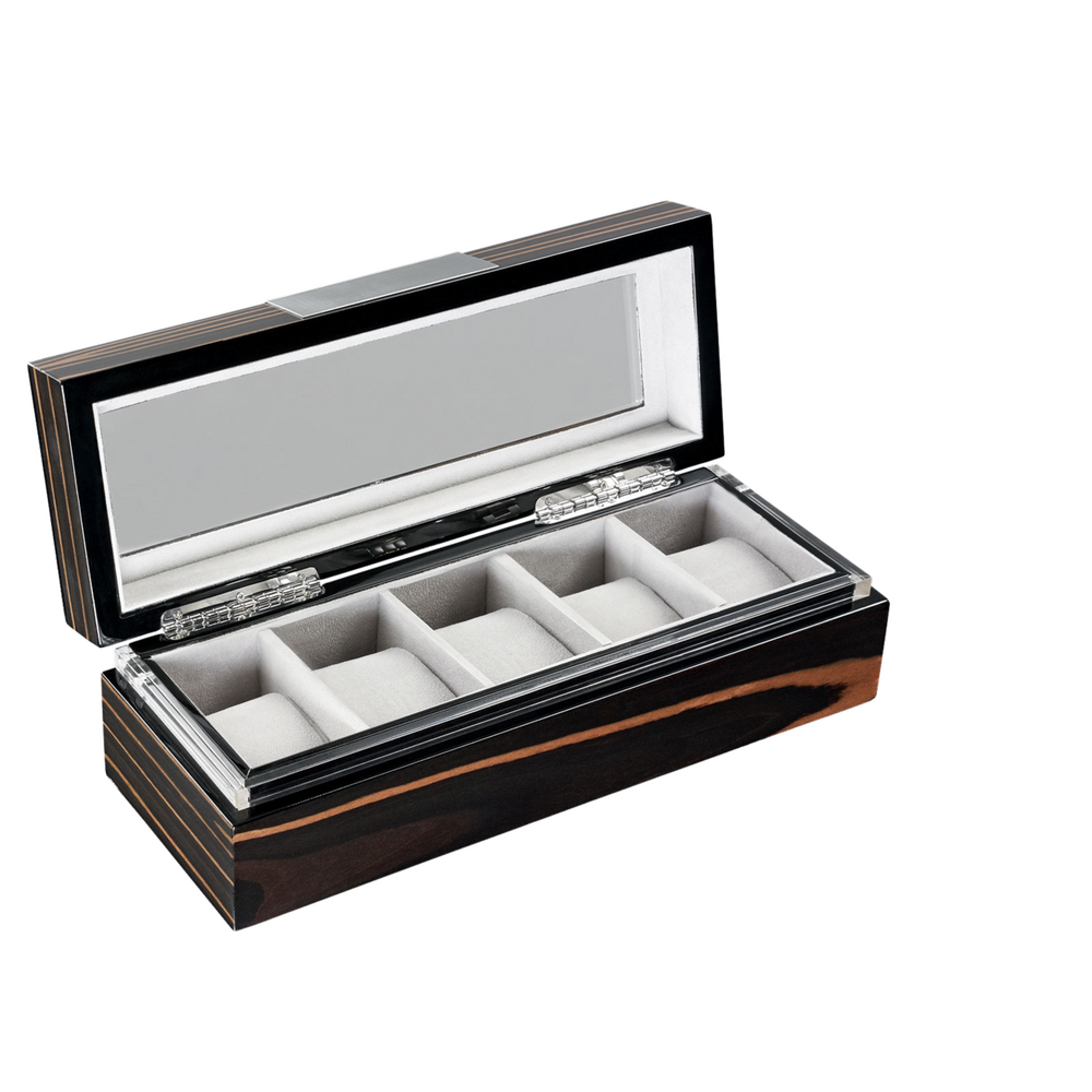 Heisse & Söhne watch box with viewing window Executive 5