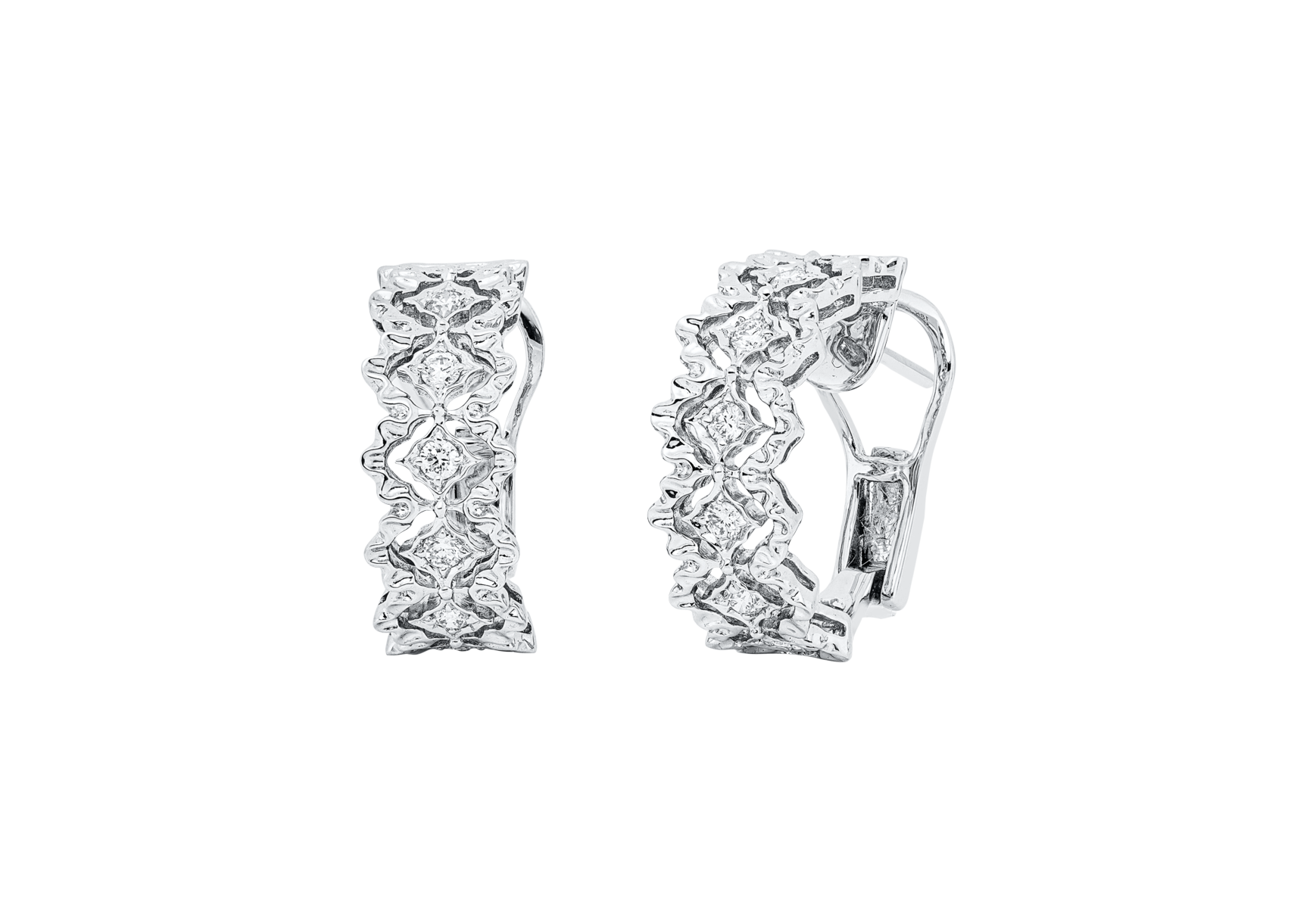 Brogle Selection diamond hoop earrings