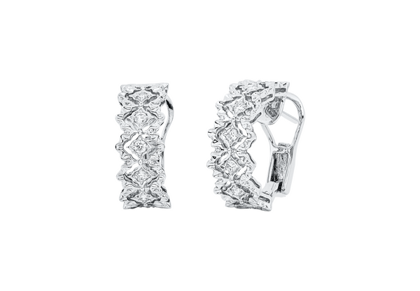 Brogle Selection diamond hoop earrings Brogle Selection diamond hoop earrings
