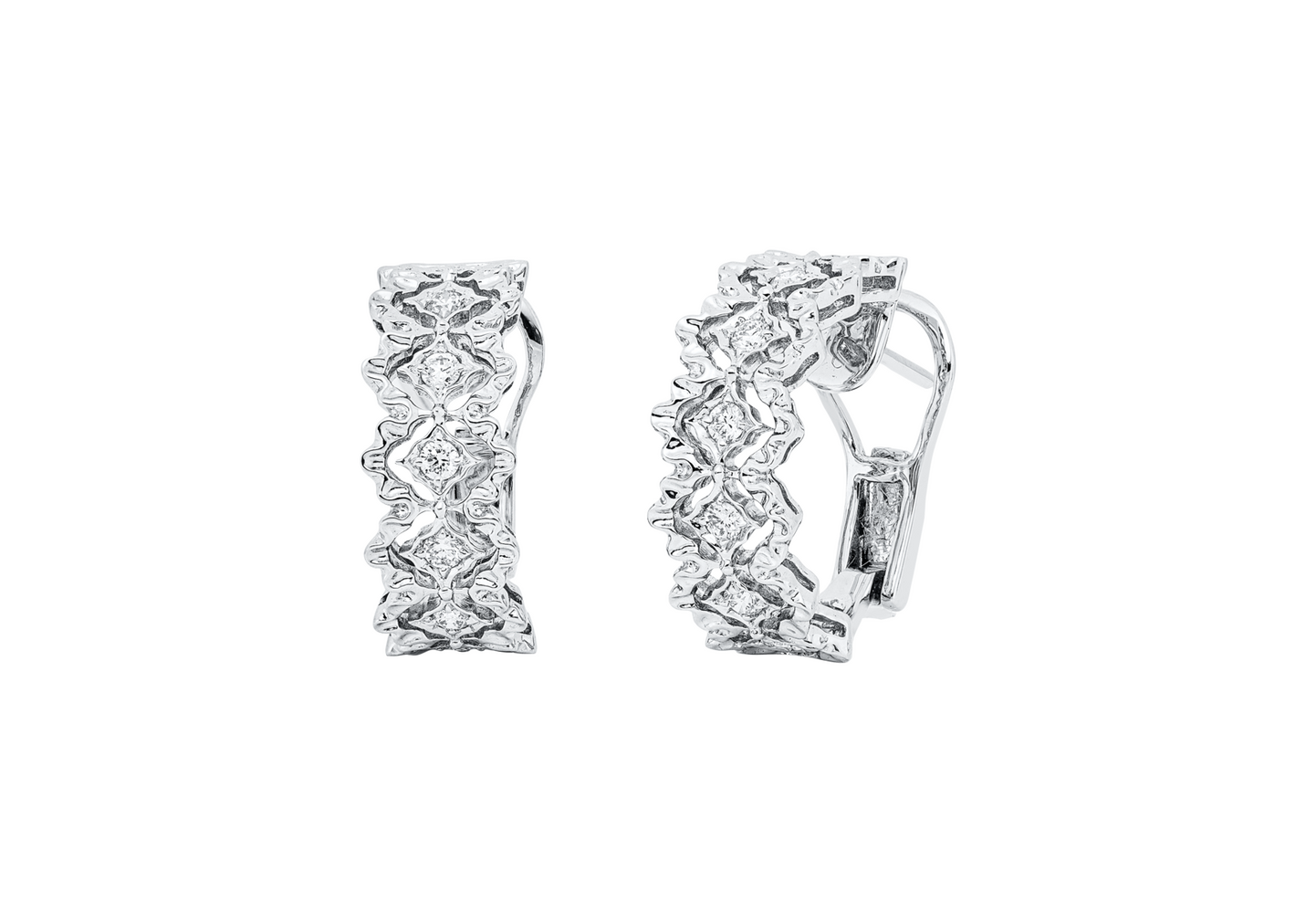 Brogle Selection diamond hoop earrings Brogle Selection diamond hoop earrings