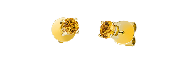 Brogle Classic citrine stud earrings