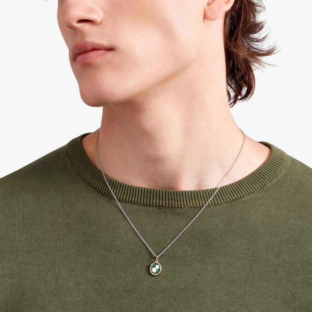 Dodo vierblättriges Kleeblatt-Kamee Anhänger Dodo vierblättriges Kleeblatt-Kamee Anhänger