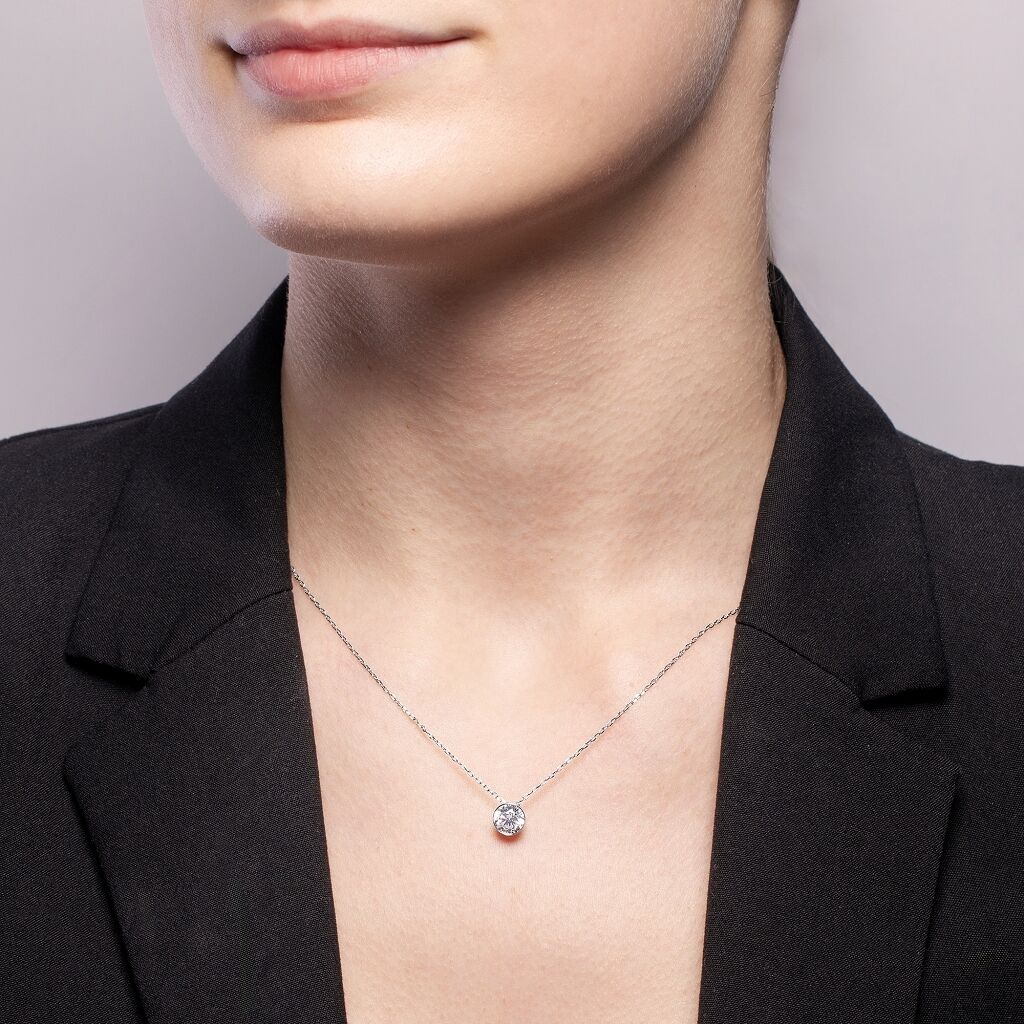 Brogle Selection necklace with pendant Sophie from 0.7 carat Brogle Selection necklace with pendant Sophie from 0.7 carat