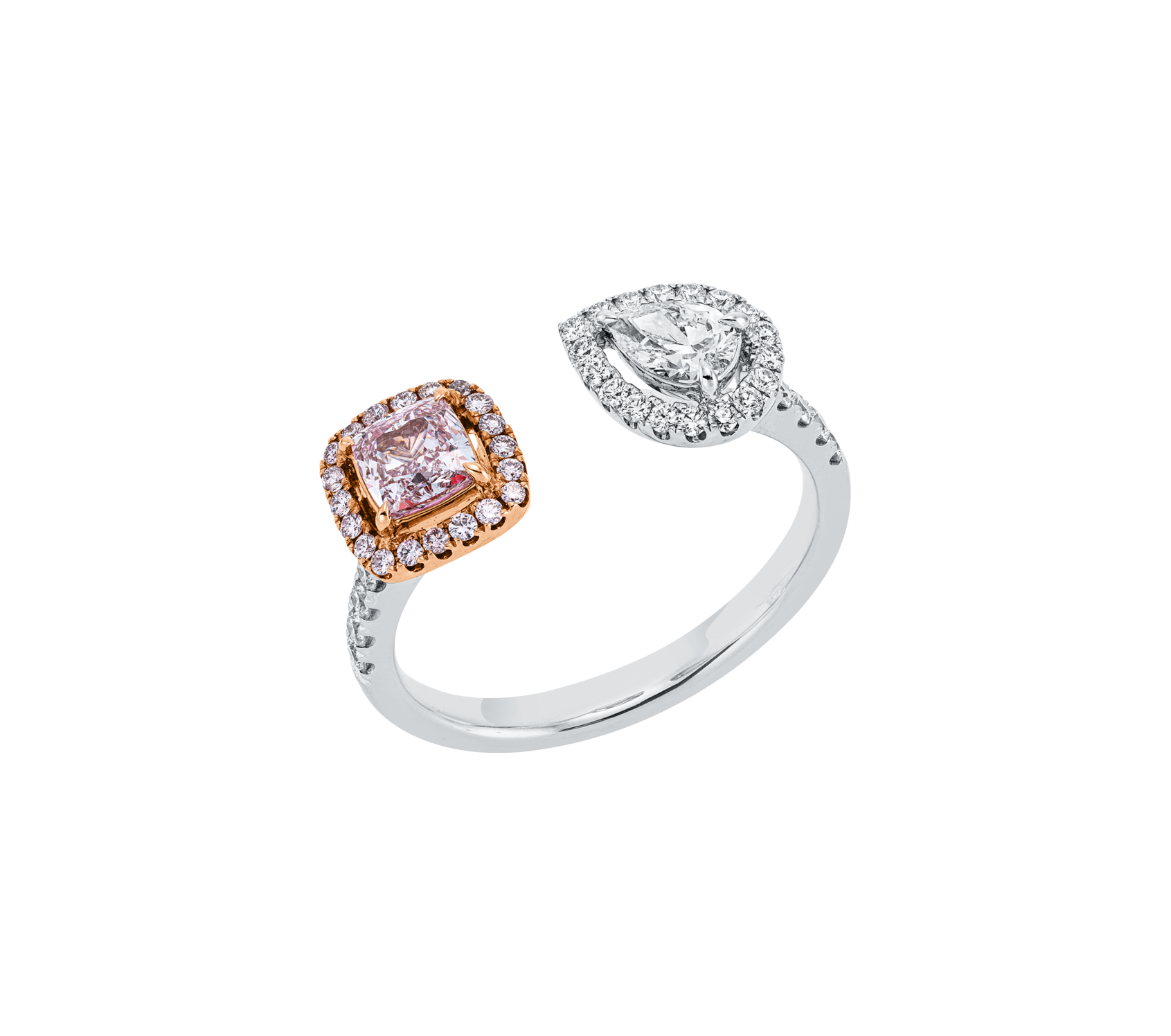 Brogle Selection Bicolor diamond ring