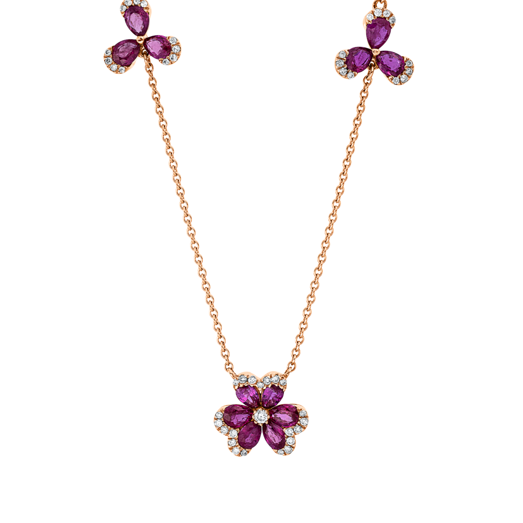 Brogle Classic necklace with ruby pendant Brogle Classic necklace with ruby pendant