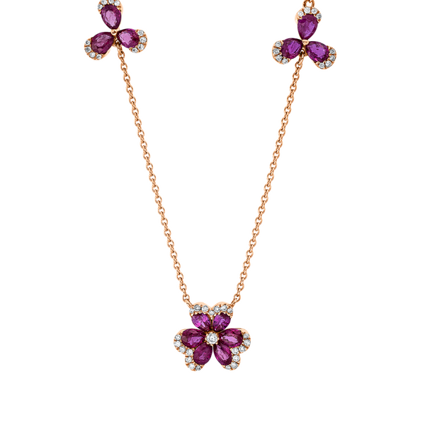 Brogle Classic necklace with ruby pendant Brogle Classic necklace with ruby pendant